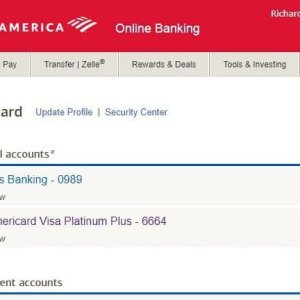 BANK OF AMARICA - Online Banking