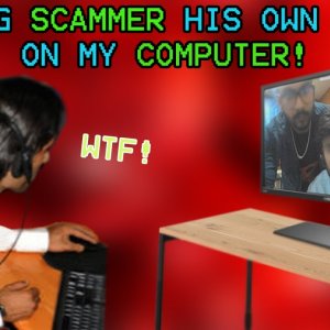 SHOWING A SCAMMER HIS OWN WEBCAM ON MY COMPUTER!